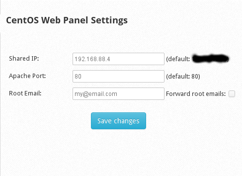 Setting Shared IP