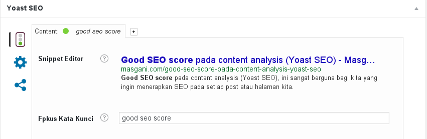Good SEO score