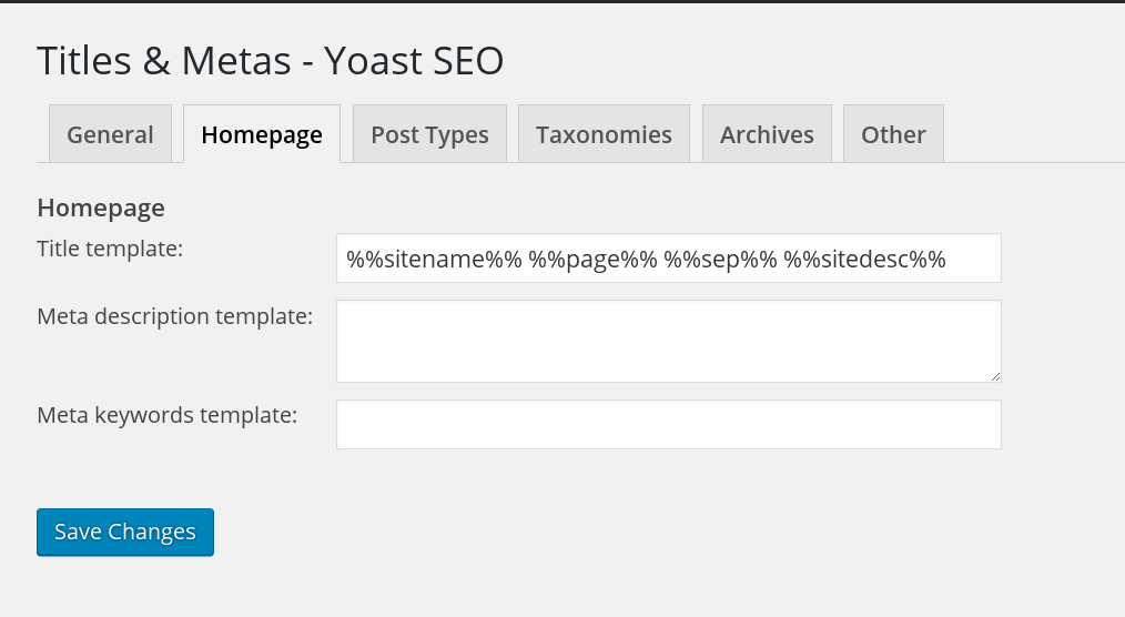 Title dan Meta - Home Page