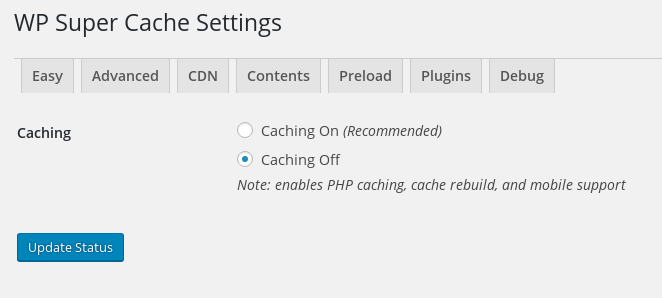 Cara setting plugin WP Super Cache