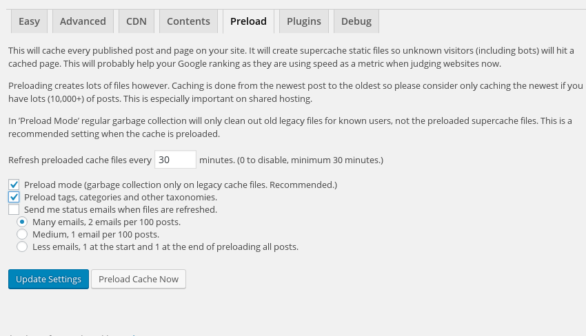 Cara setting plugin WP Super Cache