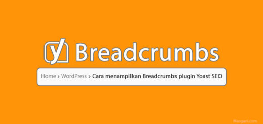 Cara menampilkan Breadcrumbs plugin Yoast SEO