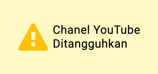 Channel YouTube ditangguhkan