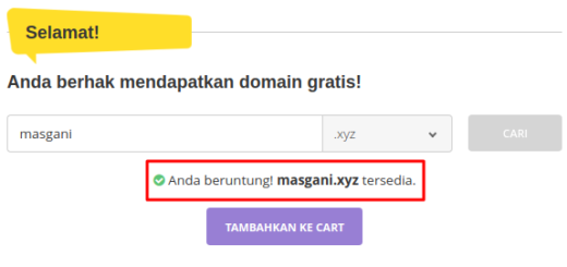 Cara mendapatkan domain gratis di hostinger.co.id