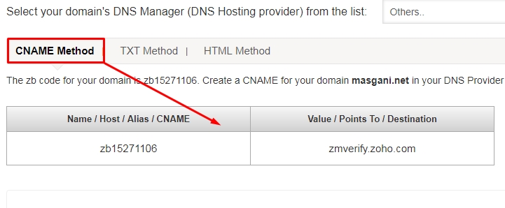 Verifikasi domain - cname method