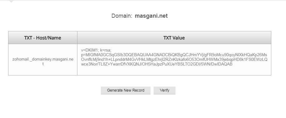 dkim record