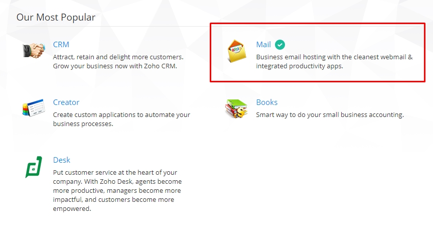 zoho mail