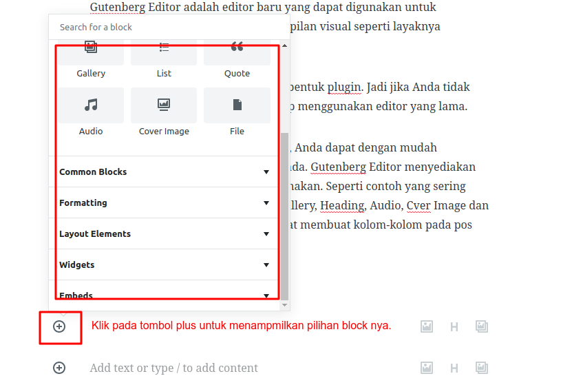 Contoh tampilan pili